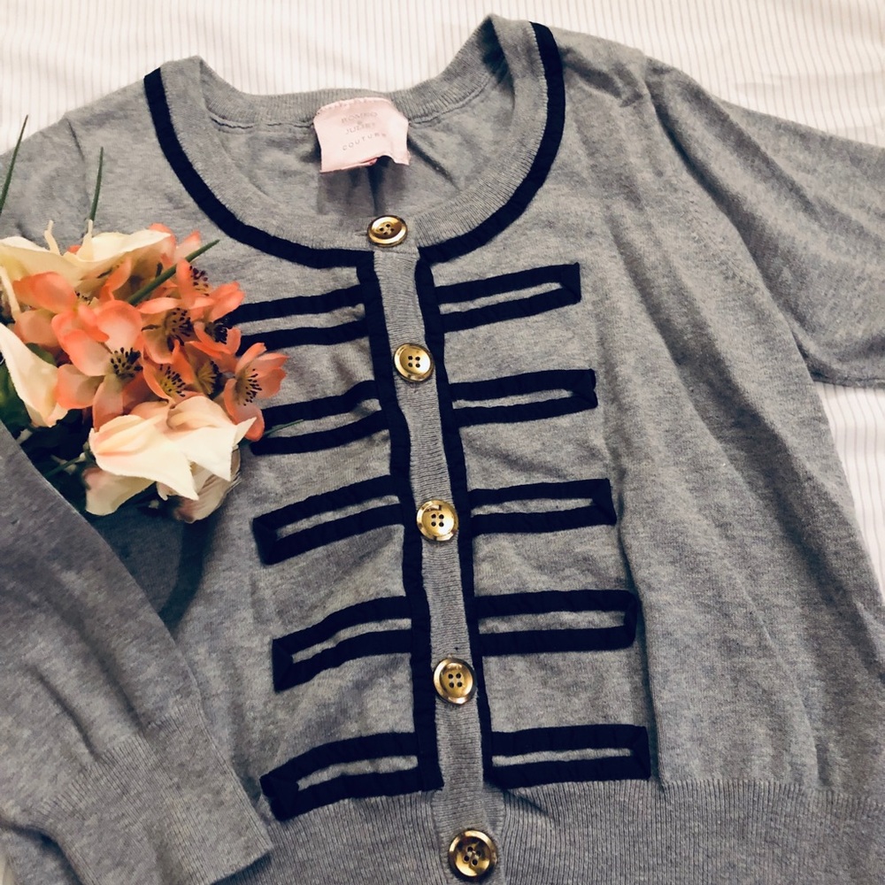 Gray Cropped Cardigan
